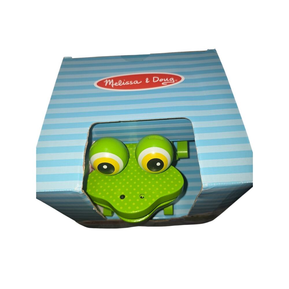Melissa And Doug First Play Frolicking Frog Pull Toy NEW Traditional Wooden Toys - Picture 6 of 6
